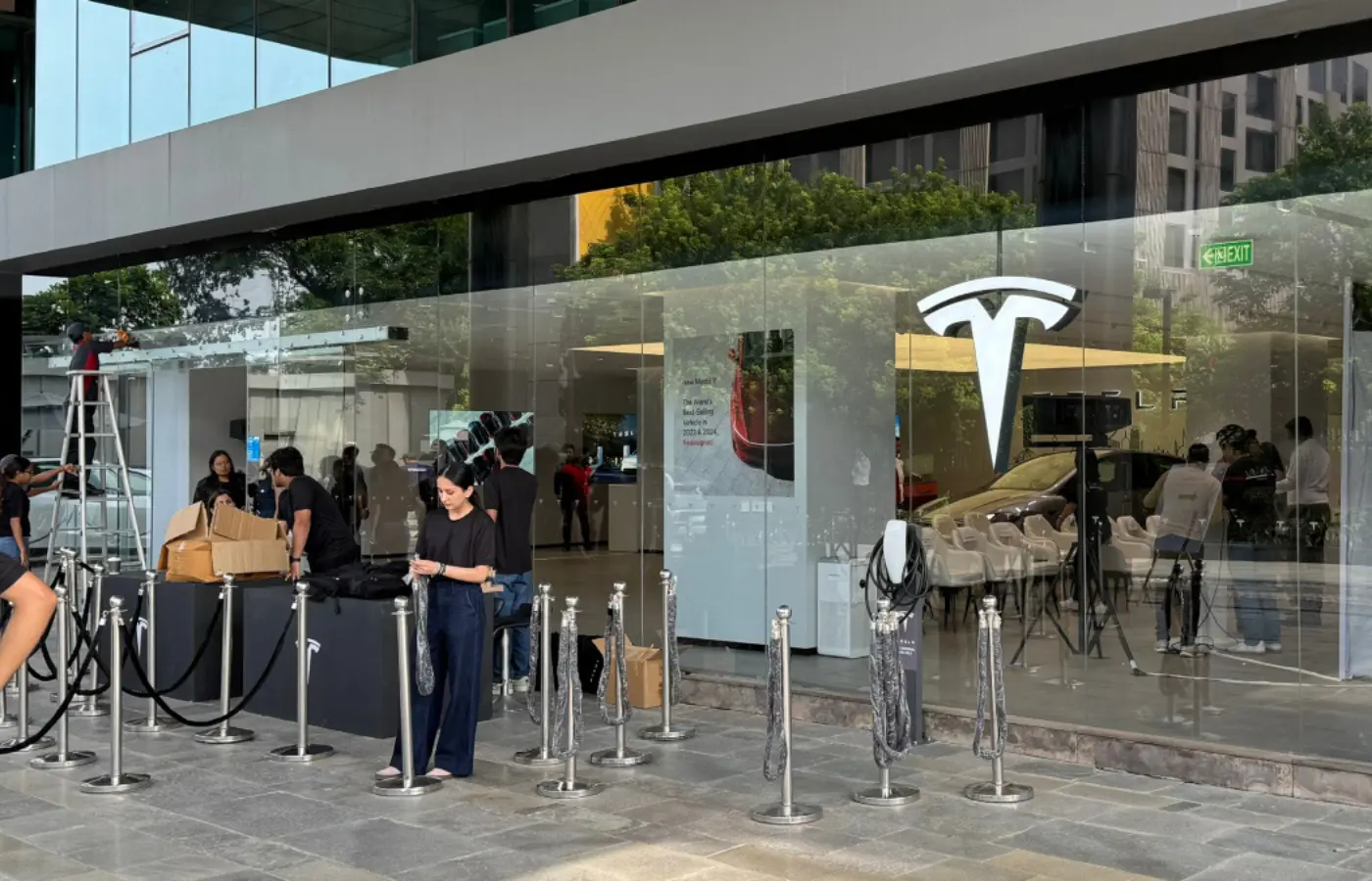 Tesla Delhi showroom